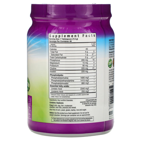 Bluebonnet Nutrition, Super Earth, gránulos de lecitina, 12,7 oz (360 g)