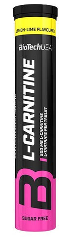 BioTechUSA, L-Carnitine Effervescent, 500mg (Lemon) - 20 tablets