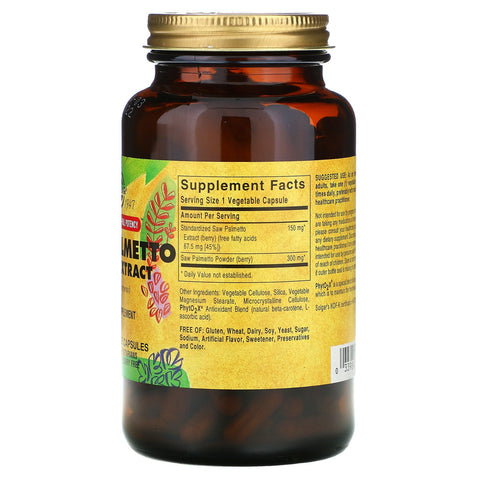 Solgar, Saw Palmetto Berry Extract, 180 Grøntsagskapsler