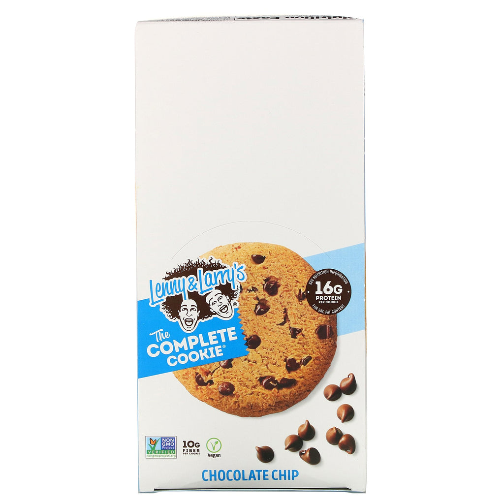 Lenny &amp; Larry's, The COMPLETE Cookie, Chocolate Chip, 12 Cookies, 4 oz (113 g) hver