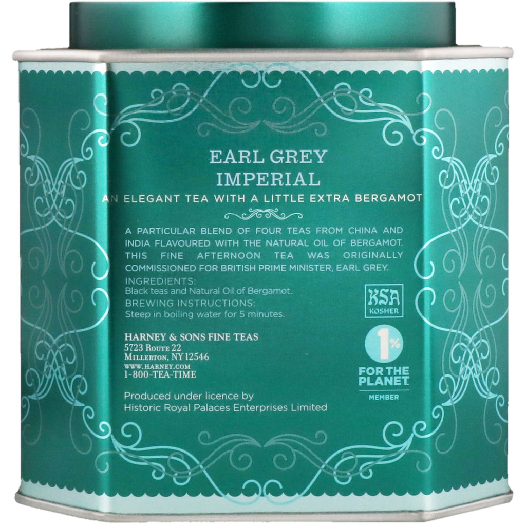 Harney & Sons, Earl Grey Imperial, Black Tea with Bergamot, 30 Sachets, 2.35 oz (66 g) Each