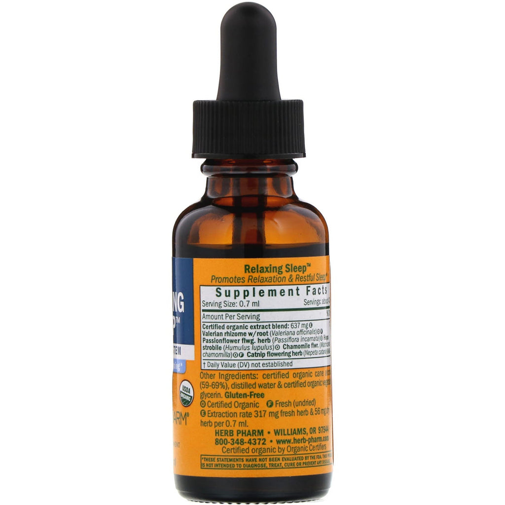 Herb Pharm, Sueño relajante, 1 fl oz (30 ml)