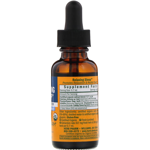 Herb Pharm, Sueño relajante, 1 fl oz (30 ml)