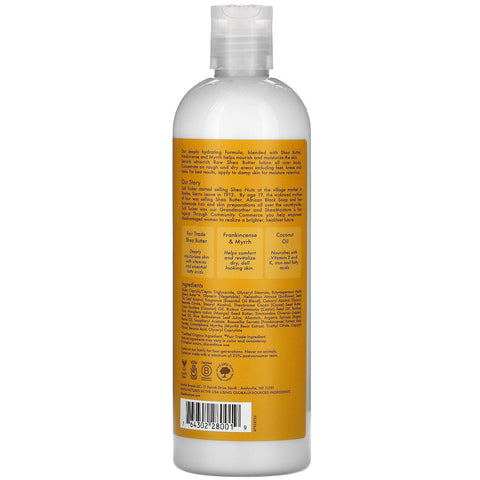 SheaMoisture, Manteca de karité cruda, Loción corporal hidratante, 13 fl oz (384 ml)