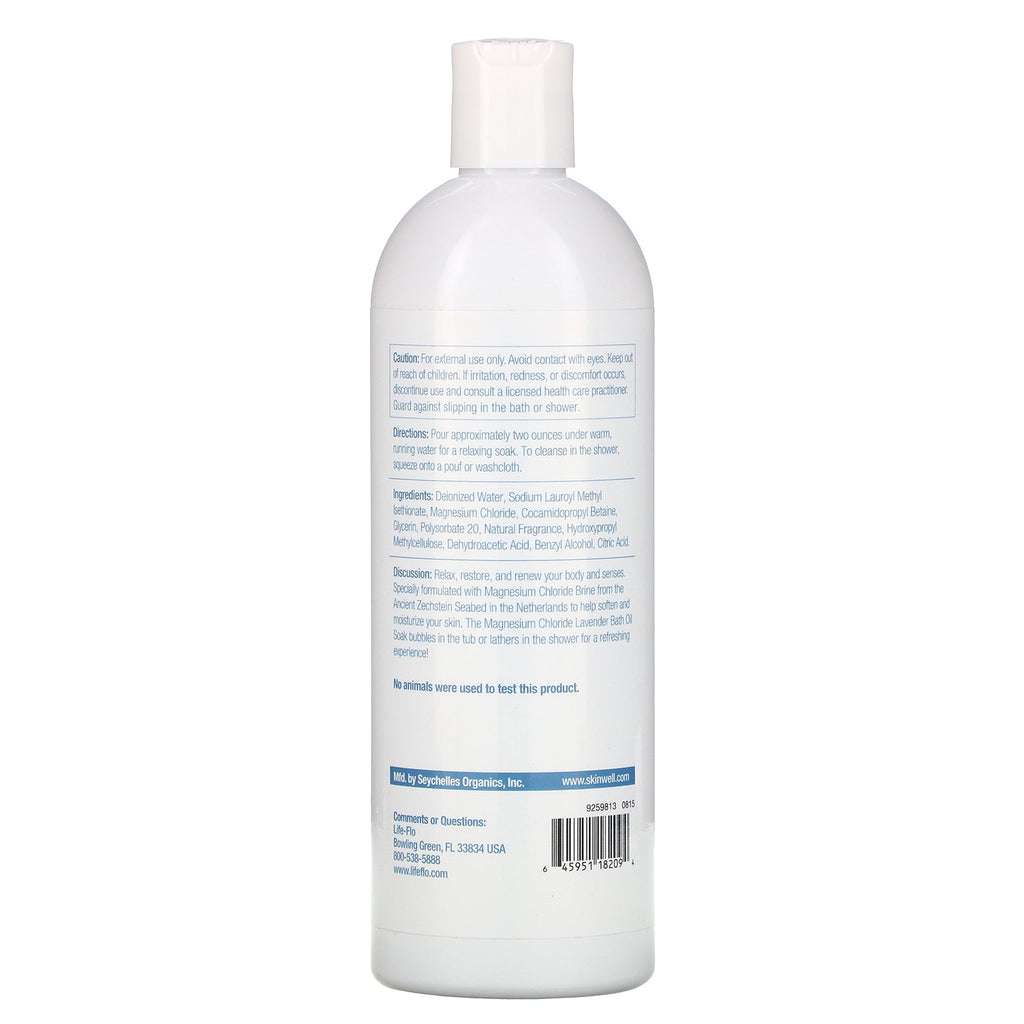 Life-flo, Aceite de baño de magnesio, lavanda, 473 ml (16 oz. líq.)