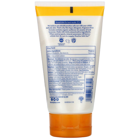 Kiss My Face, s, Kids, Broad Spectrum Mineral Sunscreen Lotion, SPF 30, 3.4 fl oz (100 ml)