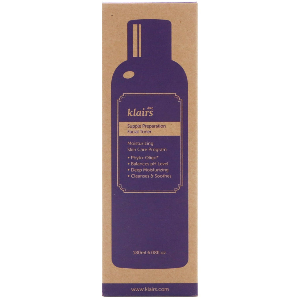 Kære, Klairs, Supple Preparation Facial Toner, 6,08 fl oz (180 ml)