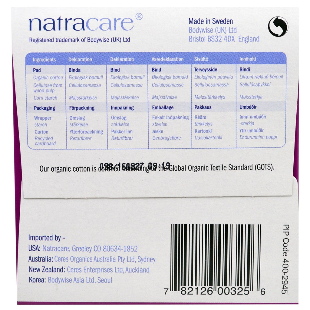 Natracare, &amp; Natural, Ultra Extra Pads, Normal, 12 Pads