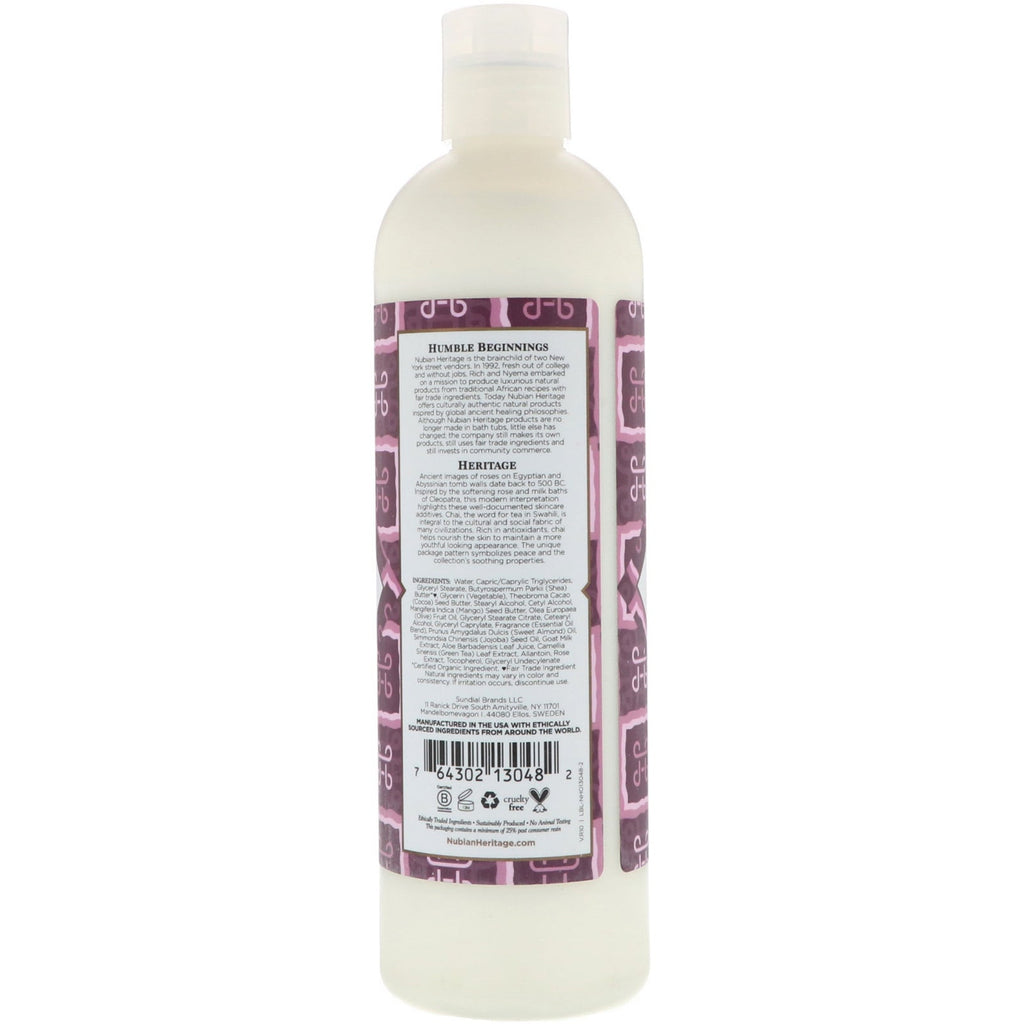 Nubian Heritage, Body Lotion, Goat's Milk & Chai, 13 fl oz (384 ml)