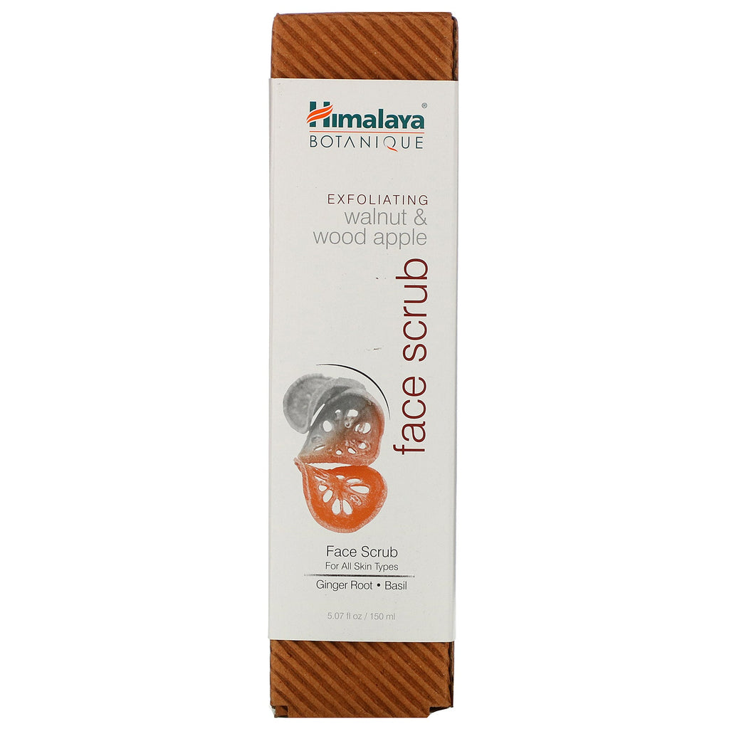 Himalaya, Botanique, Eksfolierende Valnød &amp; Træ Æble Ansigtsskrub, 5,07 fl oz (150 ml)