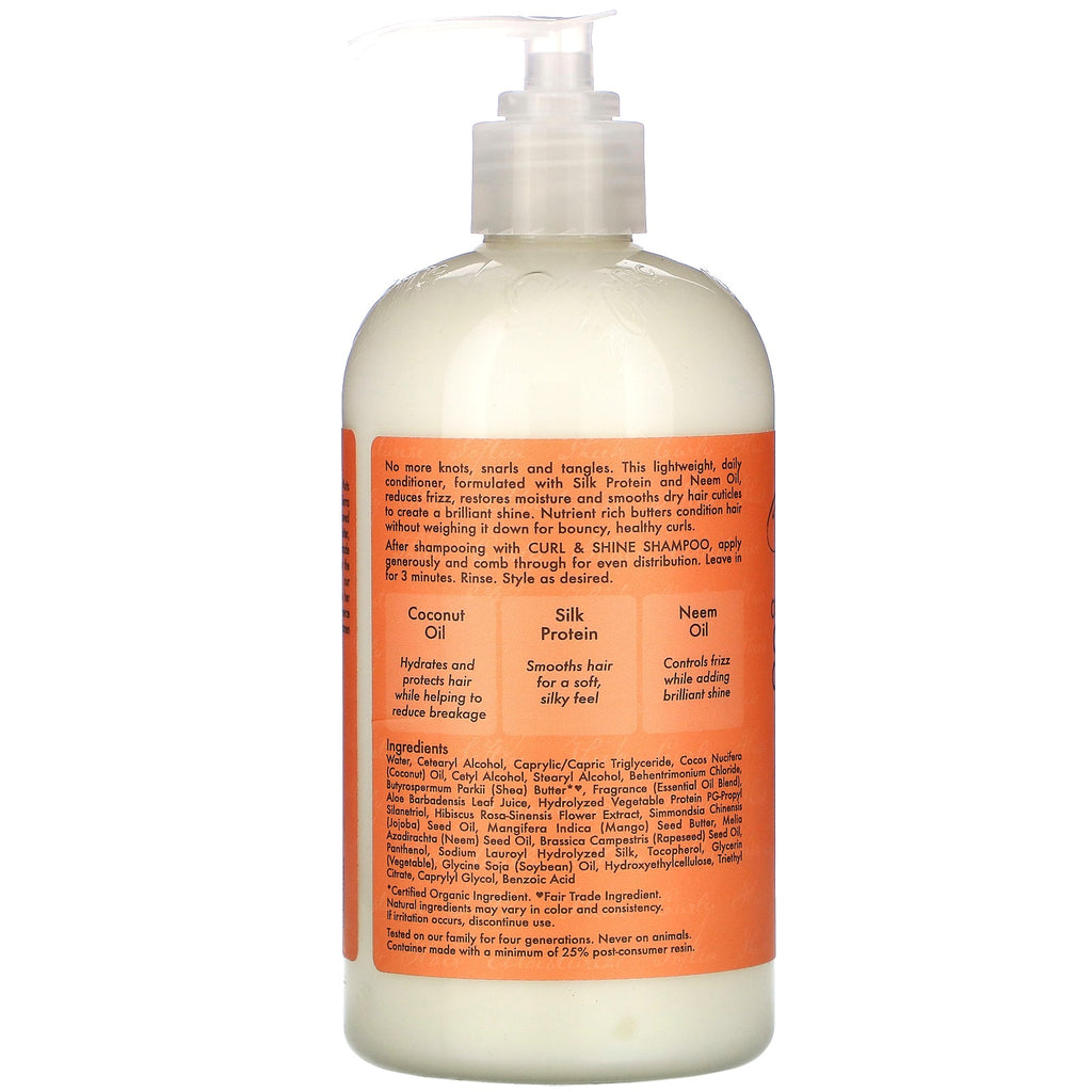 SheaMoisture, acondicionador para rizos y brillo, coco e hibisco, 384 ml (13 oz. líq.)