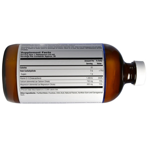 LifeTime vitaminer, højpotens calciummagnesiumcitrat, plus vitamin D-3, blåbær, 16 fl oz (473 ml)