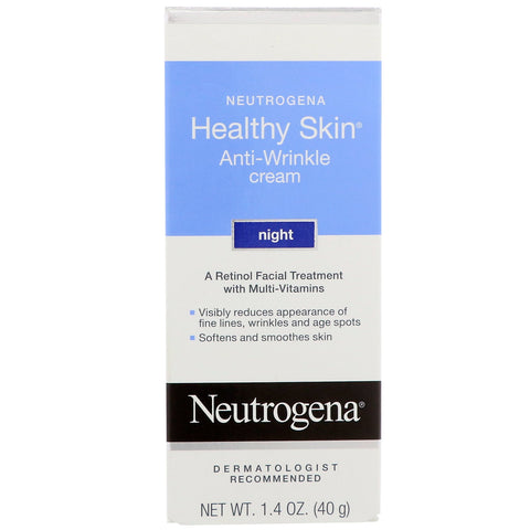 Neutrogena, Piel sana, Crema antiarrugas, Noche, 1,4 oz (40 g)