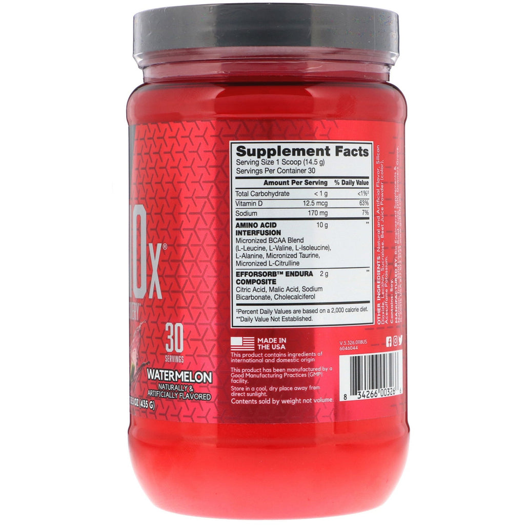 BSN, AminoX, Endurance & Recovery, Watermelon, 15.3 oz (435 g)