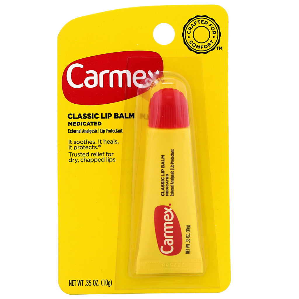 Carmex, Bálsamo labial clásico, medicado, 10 g (0,35 oz)