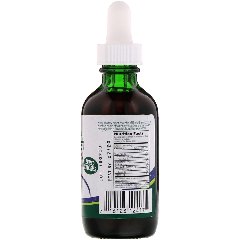 Wisdom Natural, SweetLeaf, Sweet Drops, Liquid Stevia, Berry , 2 fl oz (60 ml)