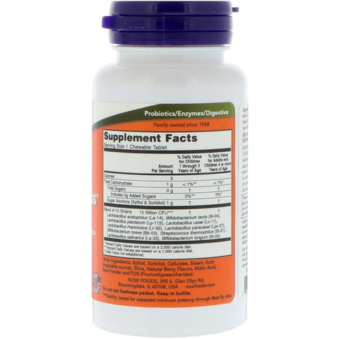 Now Foods, Extra Strength, Berry Dophilus, 50 masticables