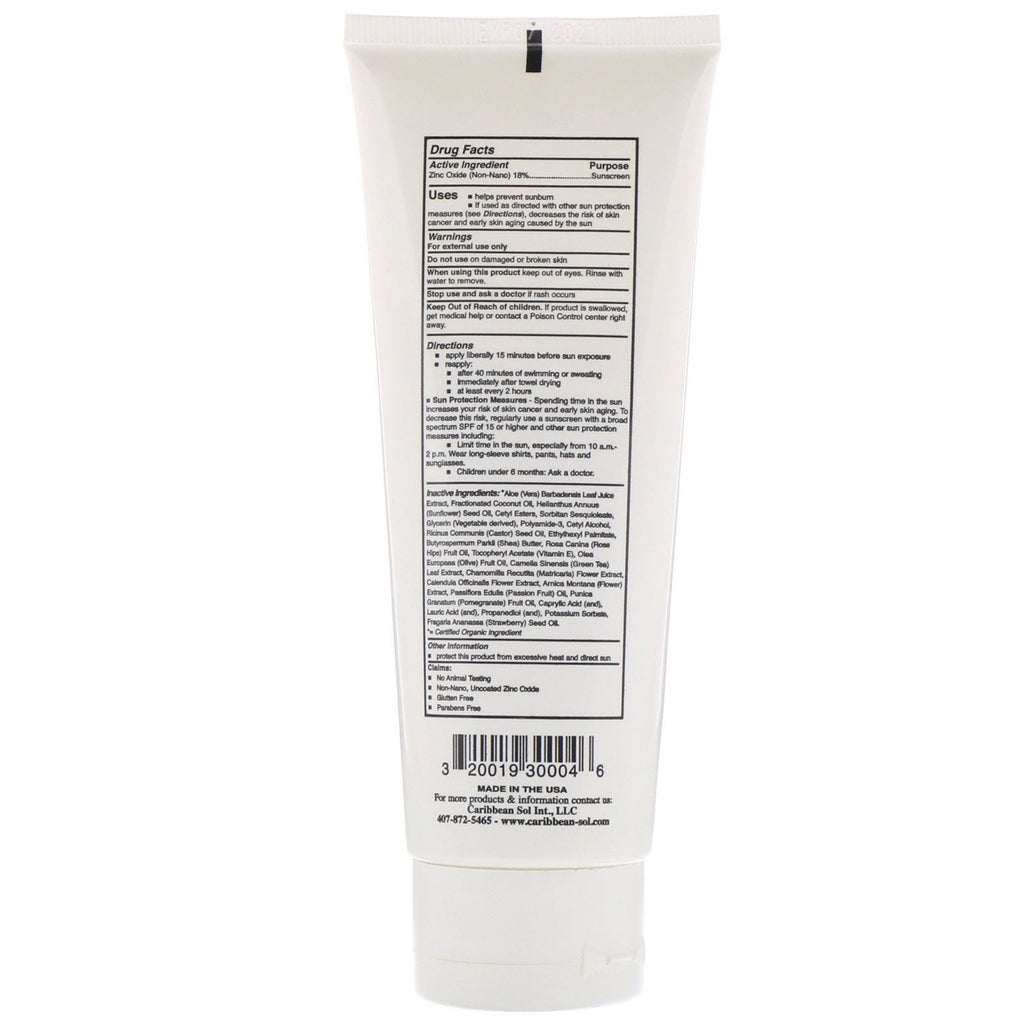 Caribbean Solutions, solcreme, SPF 30, 4 oz