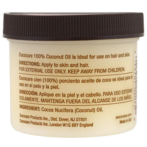 Cococare, 100% Coconut Oil, 4 oz (110 g)