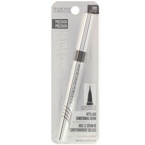 Physicians Formula, Eye Booster, Ultra Fine Liquid Eyeliner with Lash Conditioning Serum, Deep Brown, 0.016 fl oz (0.5 ml)