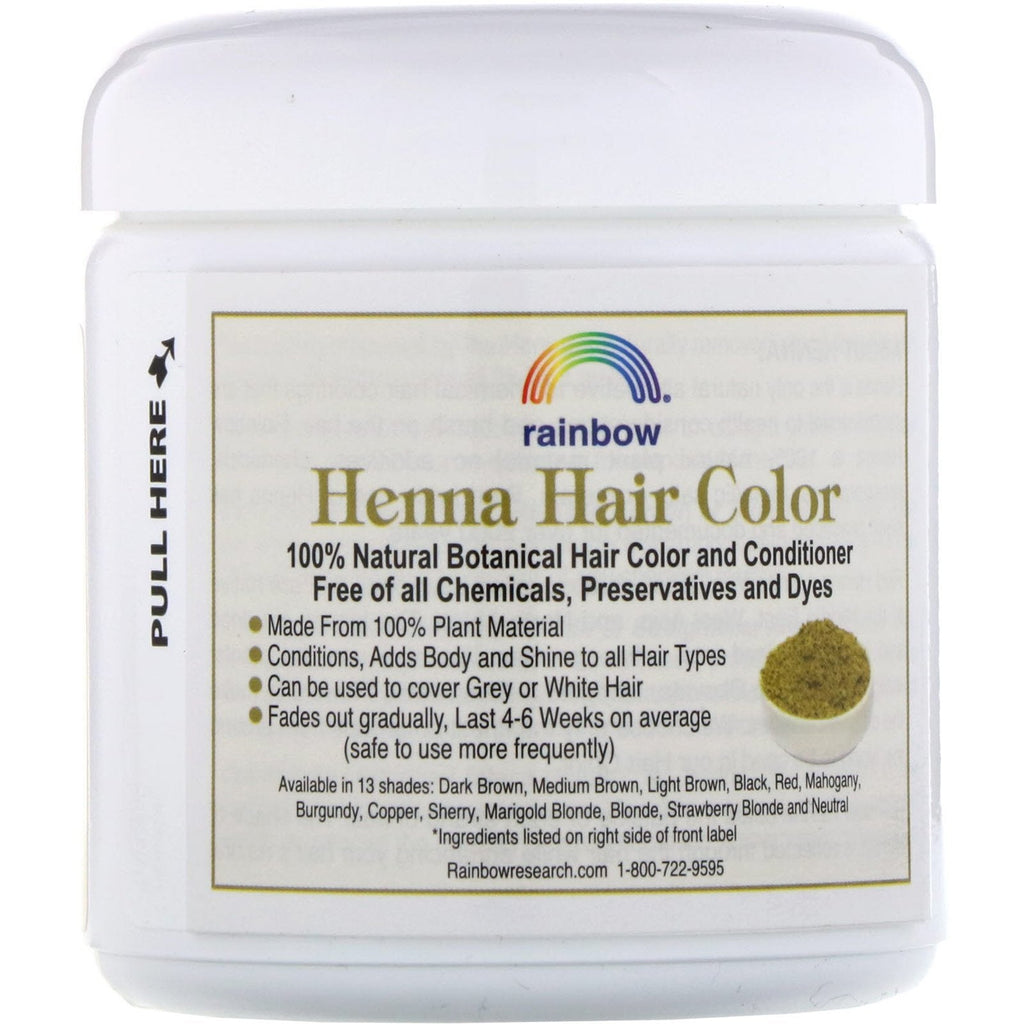 Rainbow Research, Henna, Hair Color and Conditioner, Burgundy (Dark Auburn), 4 oz (113 g)