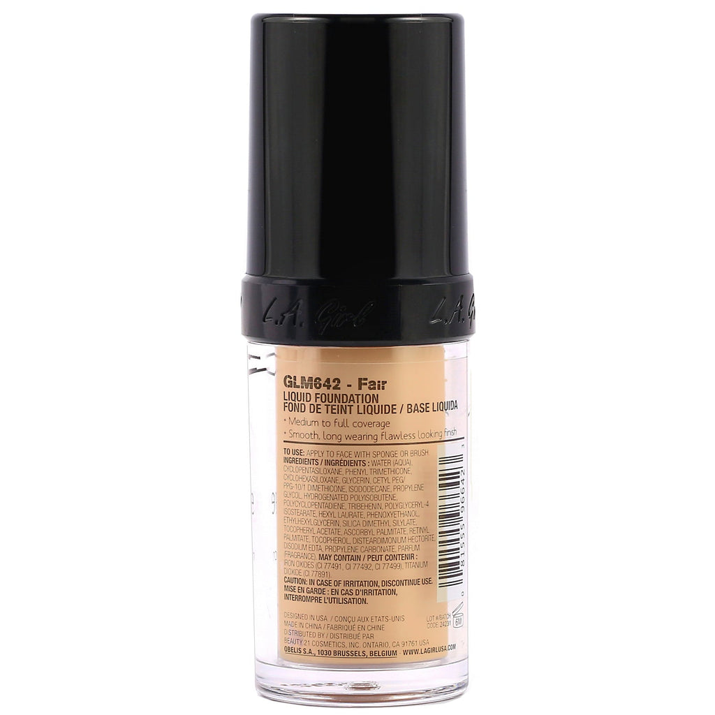 L.A. Girl, Pro Coverage HD Foundation, Fair, 0.95 fl oz (28 ml)