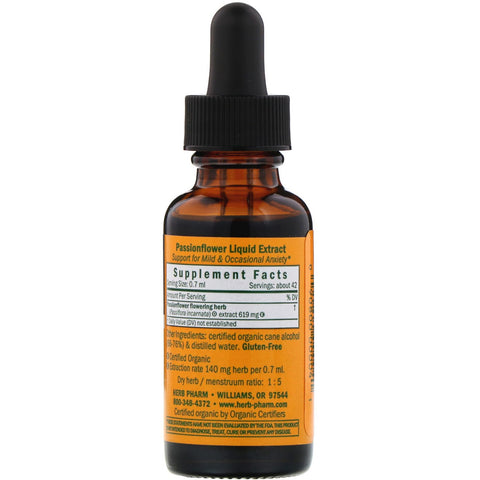 Herb Pharm, Pasiflora, 1 fl oz (30 ml)