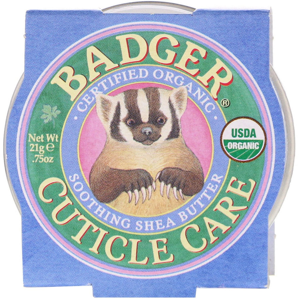 Badger Company, Cuticle Care, beroligende sheasmør, 0,75 oz (21 g)