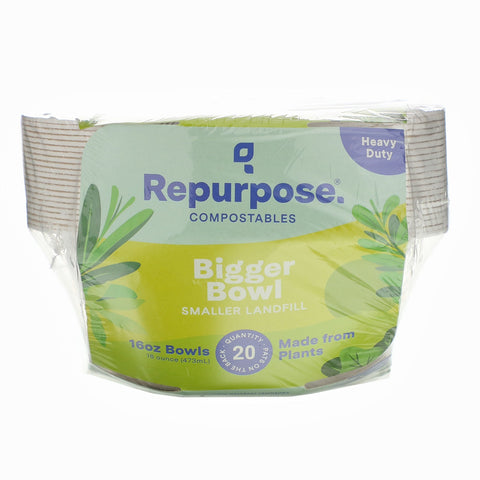 Repurpose, Heavy Duty, 16 oz Bowls, 20 Count