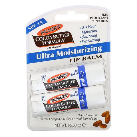 Palmer's, Ultra Moisturizing Lip Balm, SPF 15, Original, 2 Pack, 0,30 oz (0,8 g)