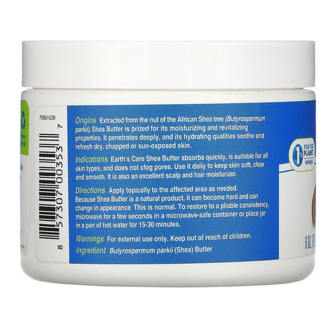 Earth's Care, Shea Butter, 100% Pure, 6 oz (170 g)