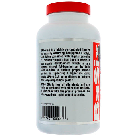 Nutrex Research, LIPO-6 CLA, 180 cápsulas blandas