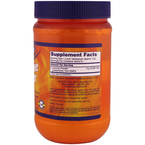 Now Foods, Sports, L-Leucin Powder, 9 oz (255 g)