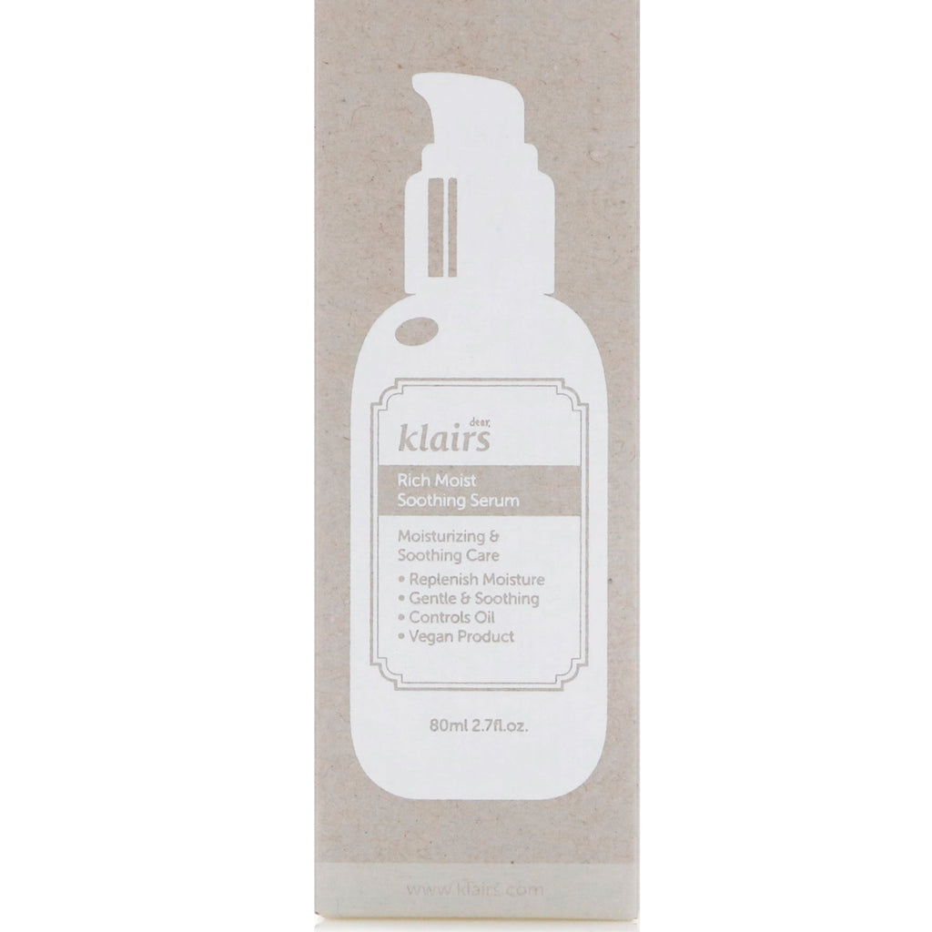 Kære, Klairs, Rich Moist Soothing Serum, 2,7 fl oz (80 ml)