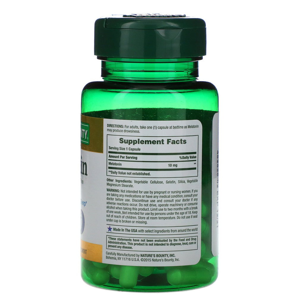 Nature's Bounty, Melatonin, 10 mg, 60 Capsules