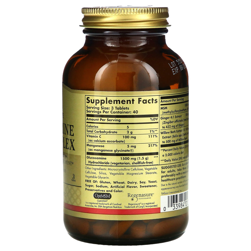 Solgar, Glucosamine MSM Complex, 120 Tablets