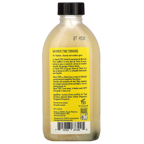 Monoi Tiare Tahiti, aceite de coco, tipanie (plumeria), 4 fl oz (120 ml)