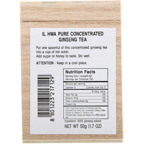 Ilhwa, Pure Concentrated Ginseng Tea, 1.7 oz (50 g)