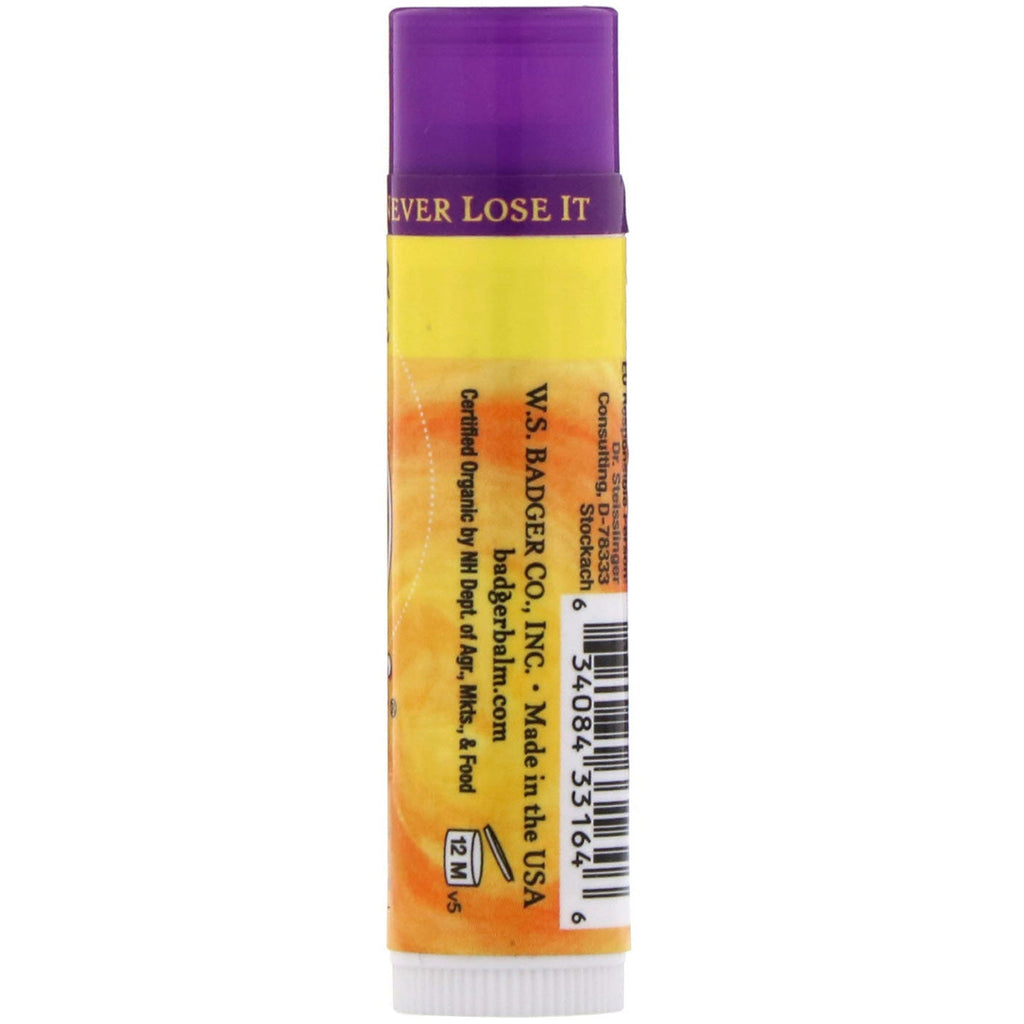 Badger Company, Lip Balm, Lavender & Orange, .15 oz (4.2 g)