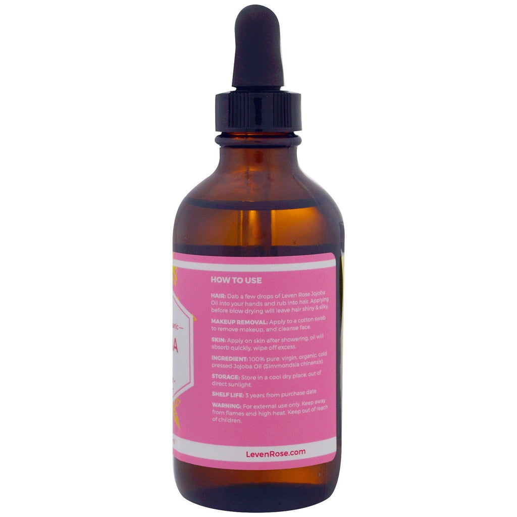 Leven Rose, 100 % ren &amp; jojobaolie, 4 fl oz (118 ml)