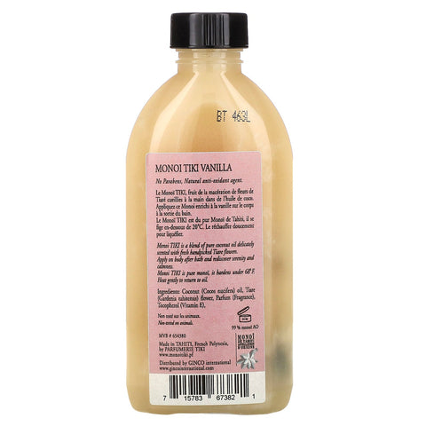 Monoi Tiare Tahiti, kokosolie, vanilje, 4 fl oz (120 ml)