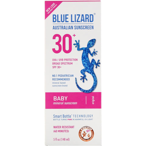 Blue Lizard Australian Sunscreen, Baby, Mineral Sunscreen, SPF 30+, 5 fl oz (148 ml)