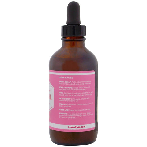 Leven Rose, 100 % ren & Emu Oil, 4 fl oz (118 ml)