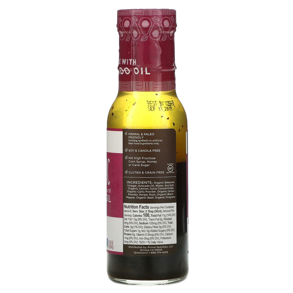 Primal Kitchen, Balsamic Vinaigrette & Marinade, Made with Avocado Oil, 8 fl oz (237 ml)