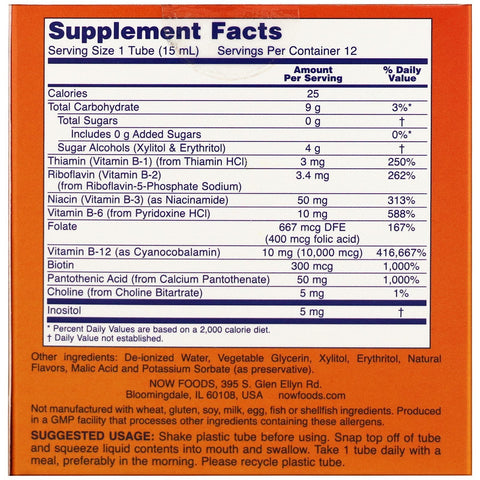 Now Foods, Shots, B-12, bayas mixtas, 10 000 mcg, 12 shots, 0,5 fl oz (15 ml) cada uno