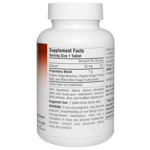 Planetariske urter, fuldt spektrum, Chaga, 1.000 mg, 60 tabletter