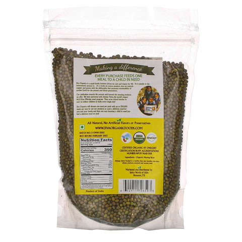 Jiva s,  Moong Whole, 2 lbs (908 g)