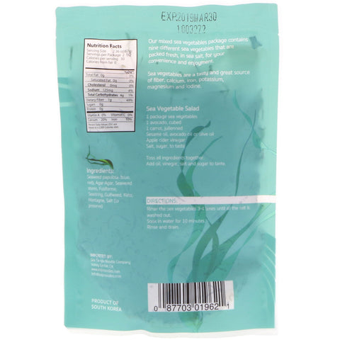 Sea Tangle Noodle Company, blandede havgrøntsager, 6 oz (170 g)