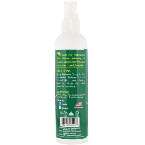 Real Aloe, Aerosol de aloe vera, 8 fl oz (227 ml)