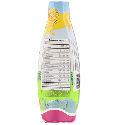 Nature's Plus, kilde til liv, Animal Parade Liquid, børns multivitamin, naturlig tropisk bærsmag, 30 fl oz (887,10 ml)